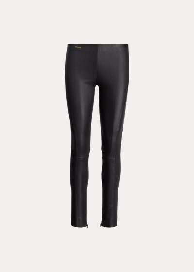 Calças Polo Ralph Lauren Couro Skinny Mulher 17465-BFAG